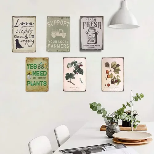 Vista 3 de Cartel decorativo de pared con diseño de ovejas divertidas ovejas, cartel retro para decoración de pared, póster retro para el hogar, baño, 6 x 8
