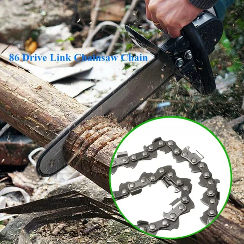 Vista 2 de Paquete de 2 cadenas de motosierra de 22 pulgadas, paso LP de .325 pulgadas, calibre 0.058 pulgadas, 86 eslabones de transmisión para motosierra