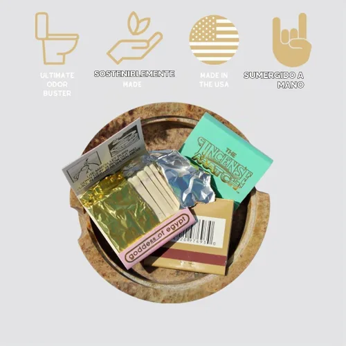 Vista 2 de Set de 16 cajas con fósforos de incienso - Una caja de cada uno de los aromas disponibles