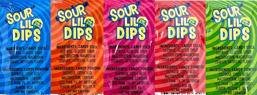 Vista 7 de crait Lockjaw Sour Lil Dip Candy - Palitos de inmersión a granel con polvo, paquete variado de 36