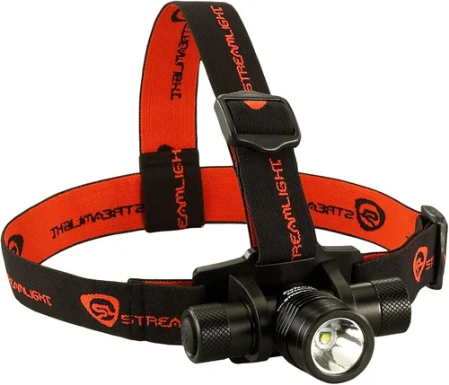 Vista 3 de Streamlight 61304 ProTac HL - Linterna frontal táctica de 635 lúmenes y 8,500 candelas con cabeza inclinada de 90°, incluye tiras de goma