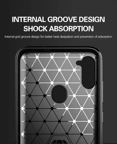 Vista 5 de MAIKEZI - Carcasa para Samsung Galaxy A11, con protector de pantalla HD, poliuretano termoplástico suave, delgada, antideslizante, funda protectora