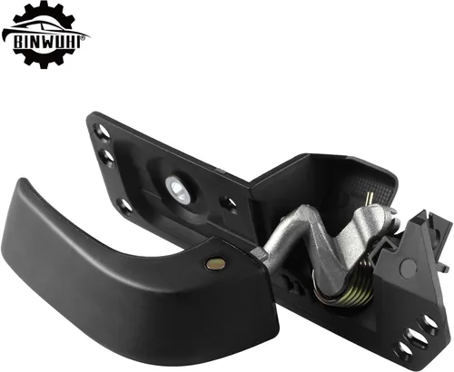 Vista 6 de Manija de puerta interior delantera lado del conductor compatible con 2007-2014 Chevy Silverado Avalanche Suburban Tahoe GMC Sierra Cadillac Negro