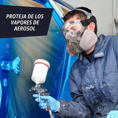 Vista 5 de Filtros de carbono de repuesto para máscaras respiradoras, par, filtro de aire protector de algodón con recipientes para pintura, carpintería