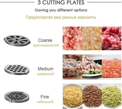 Vista 4 de Electric Meat Grinders Heavy Duty Mincer Sausage Stuffer Food Processor Home Appliances Kitchen Chopper Mixer Mill