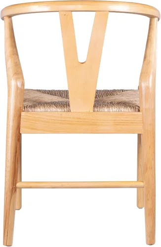 Vista 8 de Boraam Sillas de comedor Wishbone - Juego de 2 - Acabado natural