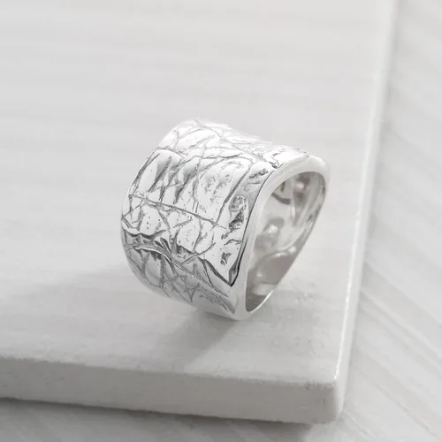 Vista 4 de Silpada 'Desert Wishes' Etched Ring in Sterling Silver