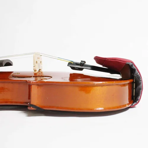 Vista 5 de Funda para mentonera prémium para lección de violín, modelo Guarneri, almohadilla de mentón, algodón puro, perfecta para principiantes, accesorios