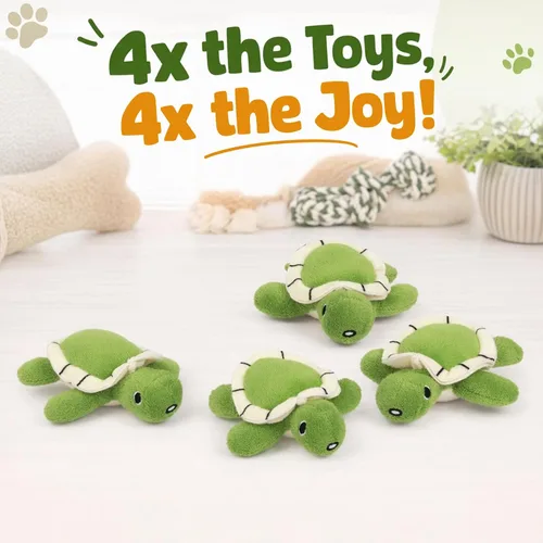Vista 6 de Hollypet Juguete chirriante para perro, juguetes interactivos de felpa para perros pequeños y medianos y masticadores no agresivos, juguetes