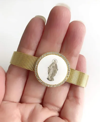 Vista 3 de Pulsera Virgen la Milagrosa con encanto milagrosa
