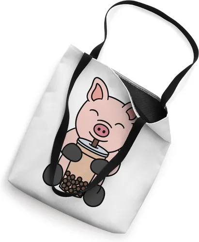 Vista 2 de Bolsa de mano para mascotas Mini cerdo Boba de té de leche de burbujas
