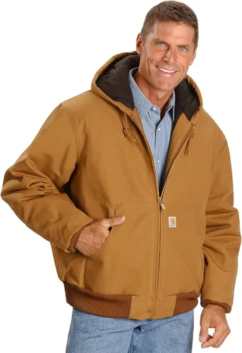 Vista 7 de Carhartt Men's Loose Fit Firm Duck Insulated Flannel-Lined Active Jacket