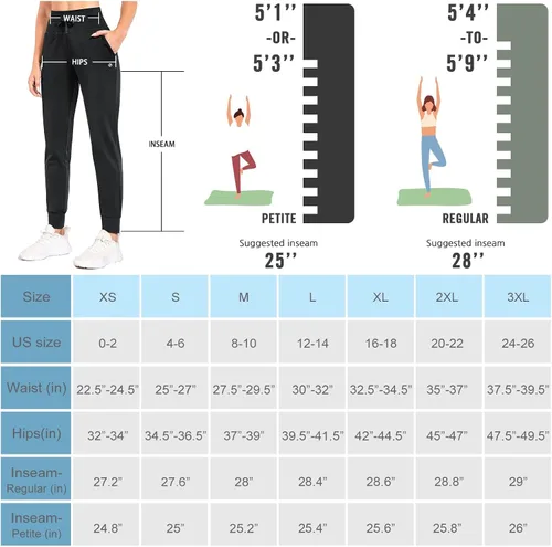 Vista 6 de BALEAF Pantalones deportivos con forro polar para mujer, pantalones de senderismo de cintura alta, resistentes al agua, pantalones térmicos de esquí