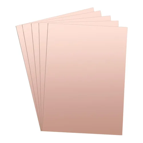 Vista 8 de Uxcell 5 piezas 70x50mm Placa de circuito PCB de doble cara con revestimiento de cobre laminado FR4 de 1mm de grosor para prototipos DIY