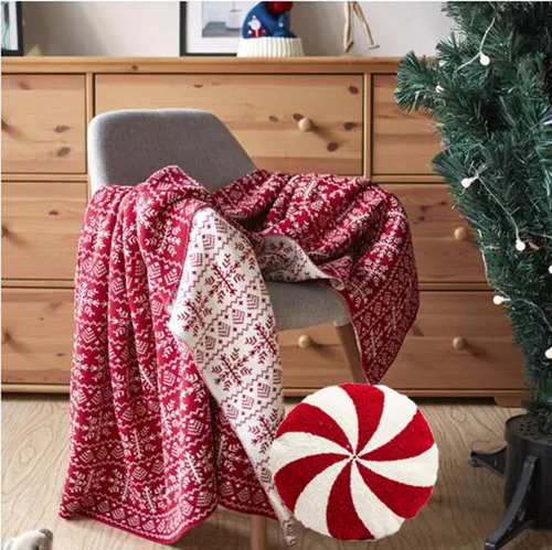 Vista 8 de Fundas de almohada de Navidad con forma de bastón, relleno en forma de bastón, para sofá, cama, sofá, sala de estar, 7.87 x 19.68 pulgadas
