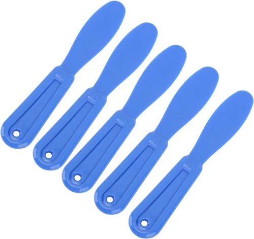 Vista 5 de Espátulas de yeso para mezclar dentales, cuchillo de mezcla ergonómico para alginato material (azul oscuro)