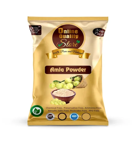 Vista 4 de Online Quality Store Amla Reetha Shikakai, Bhringraj e Hibiscus en polvo para cabello (paquete de 8.82 oz)