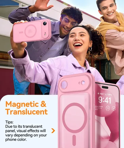 Vista 87 de CANSHN Funda magnética compatible con iPhone Air (6.5 pulgadas), mejorada [protección completa de la cámara] [compatible con Magsafe]