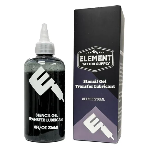 Vista 7 de Plantilla de tatuaje aplicador de gel loción 4 oz negro suave transferencia de plantilla limpia colocación de plantilla de larga duración Hold
