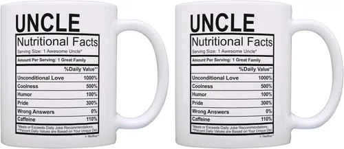 Vista 14 de ThisWear Regalos para el día de la madre para tía, etiqueta de datos nutricionales, regalos divertidos para tía, regalo de broma, taza de café