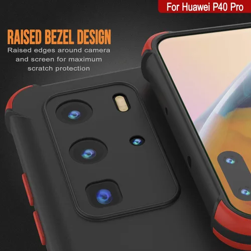 Vista 2 de Punkcase Diseñada para Huawei P40 Pro [Serie Sunshine] funda protectora y ligera de TPU con esquinas de absorción de golpes compatible con Huawei