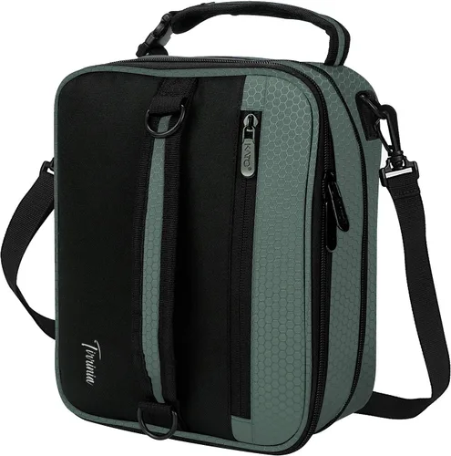 Vista 15 de Tirrinia Lonchera Aislada Expandible para Hombres y Mujeres – Lonchera Reutilizable a Prueba de Fugas para Niños y Adultos con Correa
