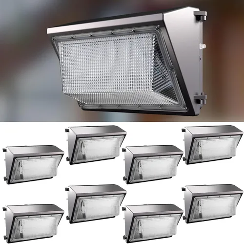 Vista 10 de Lightdot Paquete de 6 luces LED de pared de 70 W, 100-277 V, fotocélula inteligente del atardecer al amanecer, 10500 lm (150 Lm/W) 5000 K IP65