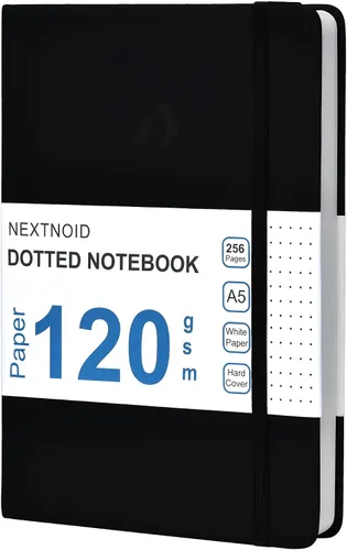 Vista 27 de Nextnoid Cuaderno rayado para hombres - Papel grueso de 120 g/m² - 160 páginas - Cuaderno de tapa dura A5 para el trabajo - Ideal para escribir