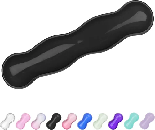 Vista 14 de Reposamuñecas de Gel para Teclado y Ratón, Reposamuñecas para Teclado, Soporte de Muñeca para Ratón, Alivio del Dolor, Toque Fresco, Antideslizante