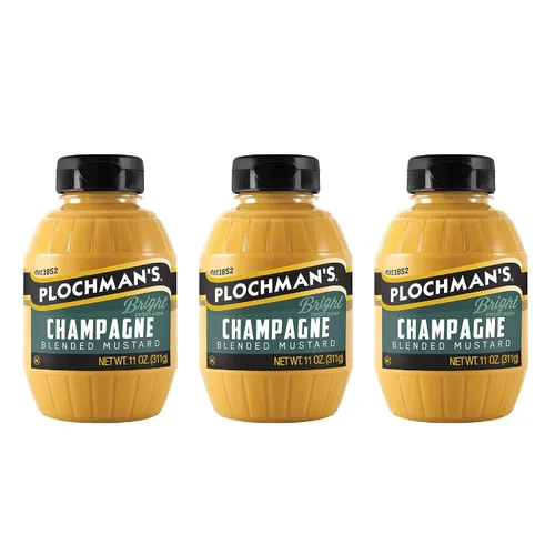 Vista 11 de Plochman's Mustard (6 Ounce (Pack of 6), Champagne Dijon)