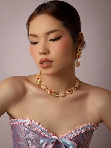 Vista 2 de OJERRY Pendientes colgantes de racimo medievales bizantinos para mujer, accesorios de joyería, regalos románticos geniales para mujeres de 30 años