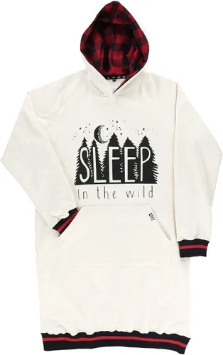 Vista 56 de Lazy One Sudadera con capucha de gran tamaño, ropa de dormir cómoda, vestido de suéter para mujer