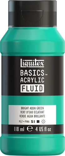 Vista 35 de Liquitex BASICS - Pintura acrílica fluida, botella de 4 onzas, tono permanente carmesí lizarina Super Versatile, Fine Art Pigments; Fluid