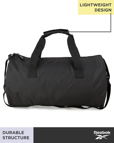 Vista 5 de Reebok Bolsa de lona Bolsa de gimnasio deportiva Plyo equipaje de mano ligero para fin de semana durante la noche para viajes, playa, yoga, lobo
