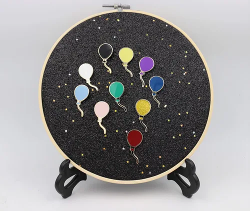 Vista 8 de REAL SIC Pin para globos, celebración, despedida de soltera y baby shower, pin esmaltado, recuerdo de fiesta en variedad de colores, solapa o broche