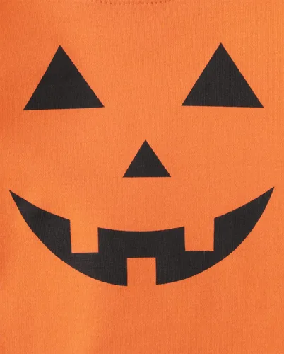 Vista 2 de The Children's Place Pijama de calabaza de Halloween para bebé y niño, algodón