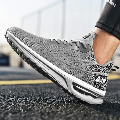 Vista 8 de Autper - Tenis deportivos Air para correr para hombre, tenis ligeros para caminar, trotar, ir al gimnasio o hacer deportes, talla 6.5 a 12.5