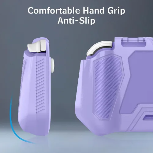 Vista 3 de Switch Lite - Funda protectora compatible con Nintendo Switch Lite, Kmasic de protección resistente de cuerpo completo, protector de pantalla