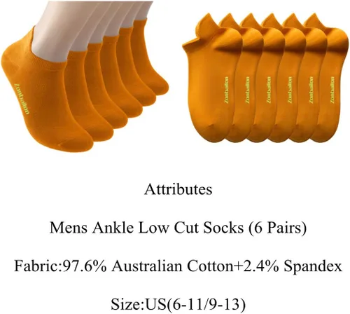 Vista 2 de Calcetines tobilleros de corte bajo para hombre, calcetines deportivos para correr