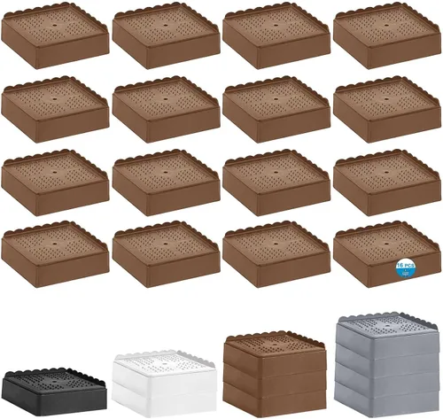 Vista 36 de Elevador de cama de 1 pulgada, 2 pulgadas, 3 pulgadas, 4 pulgadas de alta resistencia, elevador de muebles ajustable para mesa, escritorio, sofá