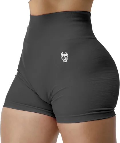 Vista 8 de Gymreapers Infinity Pantalones cortos de entrenamiento, sin costuras, de cintura alta, para mujer, pantalones cortos atléticos para gimnasio