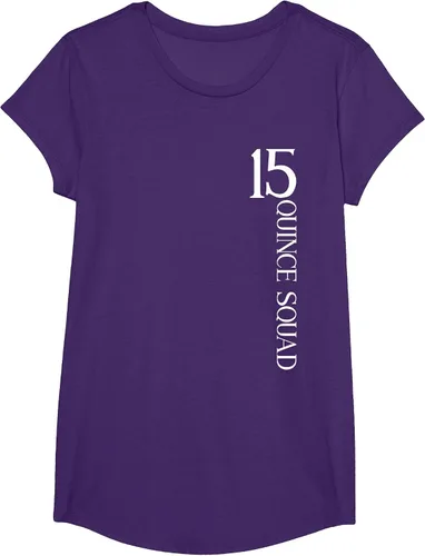 Vista 38 de Quince Squad Quinceanera 15th Birthday - Camiseta de quinceañera para niñas Asphalt Grey