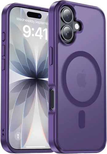 Vista 119 de Funda magnética para iPhone Air con protector de lente de cámara, protección grado militar de 10 pies, compatible con funda MagSafe Slim para iPhone