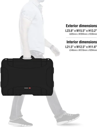 Vista 4 de Nanuk 938 – Maletín rígido impermeable con ruedas