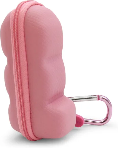 Vista 3 de CASEMATIX Estuche de viaje para inhalador de asma rosa, incluye solo estuche