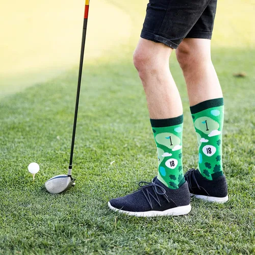 Vista 7 de I'd Rather Be - Calcetines divertidos para hombres y mujeres, regalos para golf, caza, camping, senderismo, esquí, lectura, deportes y mucho más