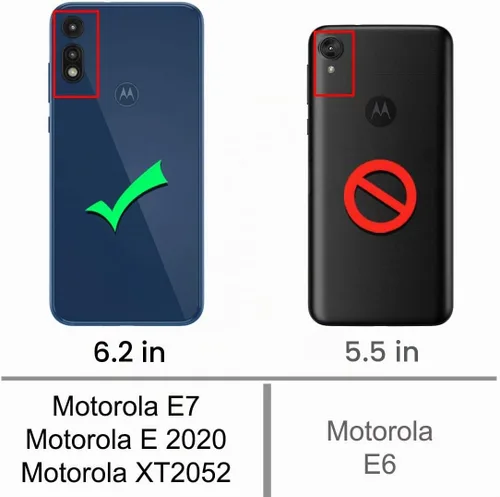 Vista 2 de Osophter Funda para Moto E 2020, Moto XT2052-1, funda protectora de goma TPU flexible para Motorola Moto E (2020) (negro)
