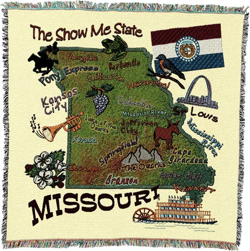 Vista 47 de Pure Country Weavers State of Alabama - Manta cuadrada para regalo, manta de tapiz tejida de algodón, fabricada en los Estados Unidos