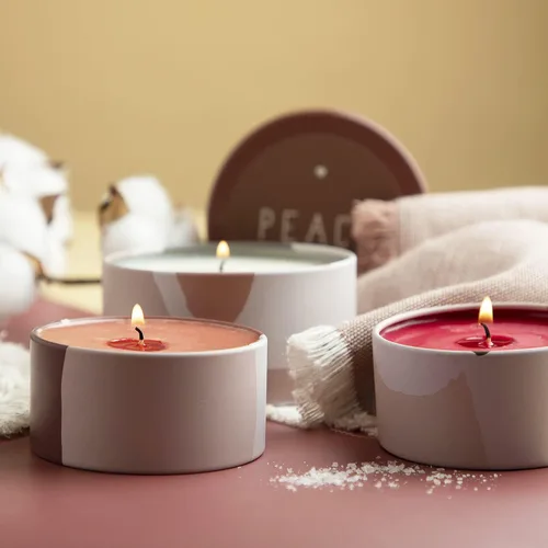 Vista 6 de Hearth & Harbor Tarros de vela de lata para hacer velas, contenedores de velas de bricolaje con tapas, tarros de velas de metal, almacenamiento