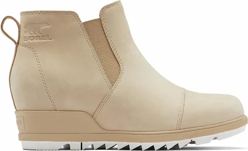 Vista 2 de Sorel - Botas cortas hasta el tobillo para mujer Evie, piel de ante impermeable, suela de cuña